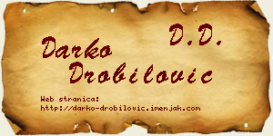 Darko Drobilović vizit kartica